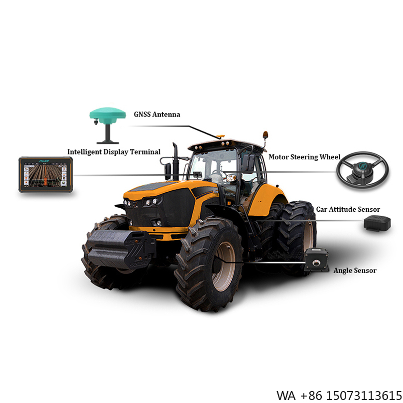Precision Farming In Agriculture - Tractor GPS Guidance System - Agricultural