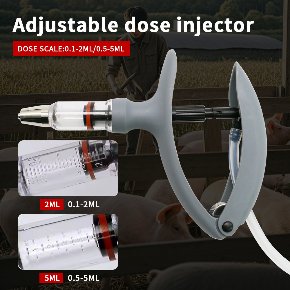 1 Pc 2ml / 5ml Animal Continuo - Veterinary Syringe Gun review and price