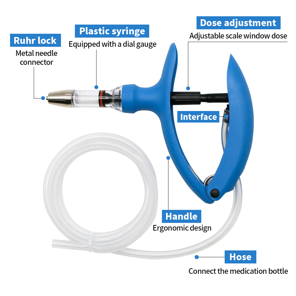 1 Pc 2ml / 5ml Animal Continuo - Veterinary Syringe Gun review and price